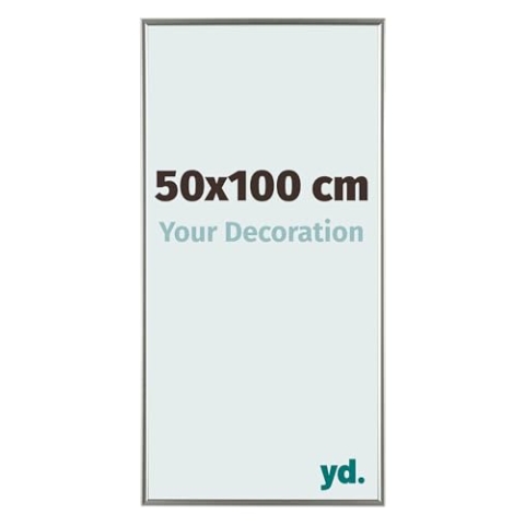 Your Decoration - Bilderrahmen 50x100 cm - Champagner - Bilderrahmen aus Kunststoff mit Acrylglas - Antireflex - 50x100 Rahmen - Evry