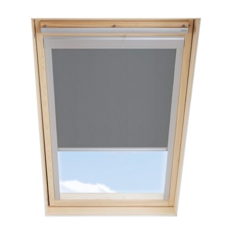 Dachfenster Verdunkelungsrollo kompatibel mit VELUX, Grau, für UK04
