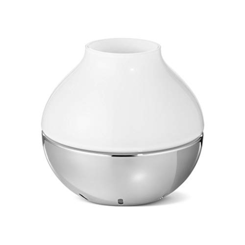 Georg Jensen HK Sturmlaterne, Edelstahl, Silber, 19,2 x 19,2 x 18,6 cm