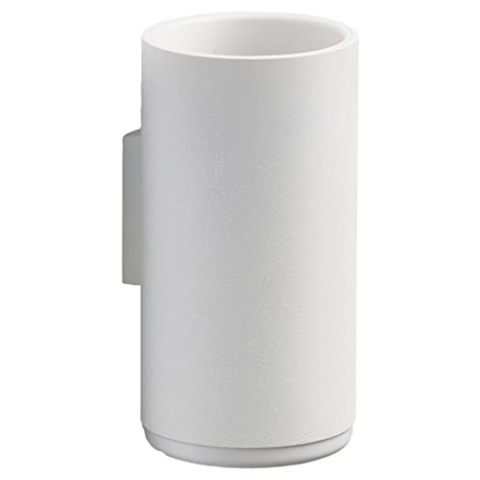 Zone Denmark Rim Zahnbürstenbecher für die Wand, Durchm. 7 cm, Höhe 13,6 cm, Weiß