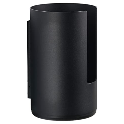 Zone Denmark Rim Toilettenpapieraufbewahrung für die Wand, Durchm. 13,2 cm, Höhe 21,8 cm, Schwarz