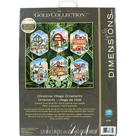 Dimensions Gezählter Kreuzstick Set, Christmas Village