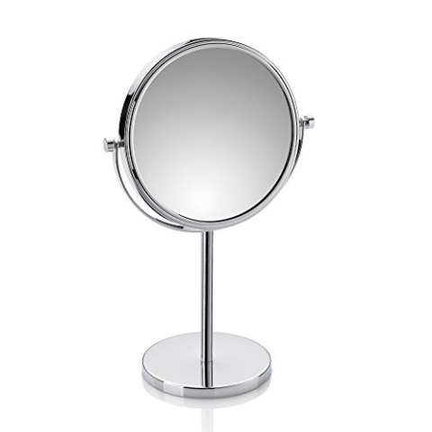 Kela Standspiegel, Fabienne, 1-/3-fach Vergrößerung, Ø 18 cm, Metall, 20642