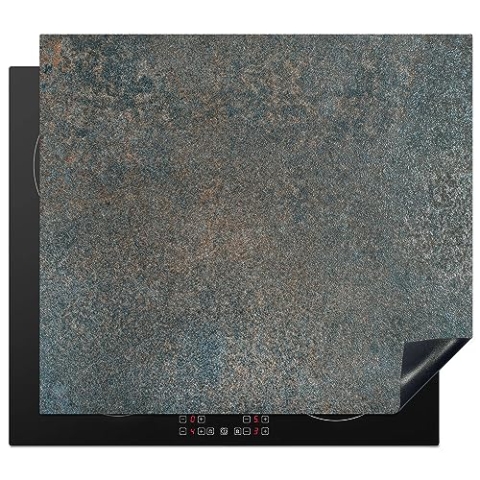 MuchoWow Herdabdeckplatte Ceranfeld Spritzschutz Küche Stein - Beton - Grau - Vintage 59x52 cm Induktionsherd Abdeckung Induktionskochfeld Ceranfeldabdeckung