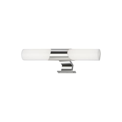 BRILONER Leuchten - LED Spiegelleuchte Bad, Spiegellampe Badezimmer, IP44, neutralweiße Lichtfarbe, 7W, Chrom, 32 cm, 2113-018