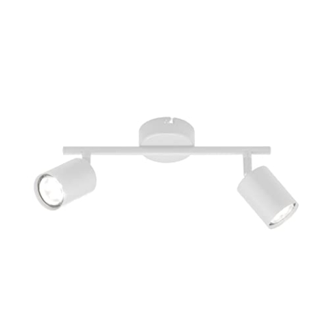Fischer & Honsel | Deckenleuchte, Vano | sandweiß| L: 30,00 cm, B: 8,00 cm| Ausl. Decke: 12,00 cm| 2x GU10 max. 4,0 Watt 3000 | 640 lm| EEG: G| 21356