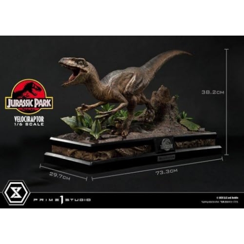 Prime 1 Studio Statuette Legacy Museum Collection 1/6 Velociraptor Attack 38 cm, Schwarz