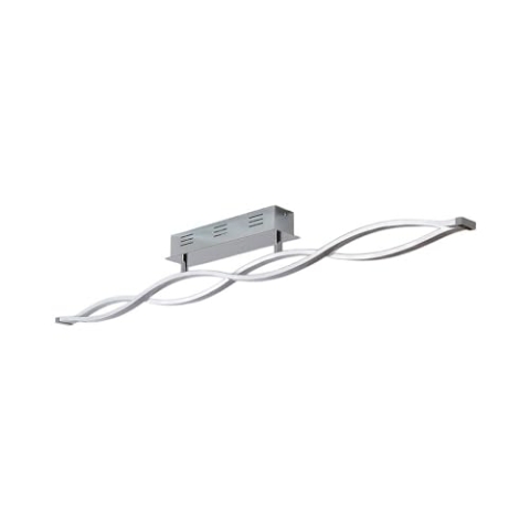 Lucande LED Deckenleuchte Roan (Modern) in Chrom (1 flammig,) - Lampe Deckenlampe Wohnzimmerleuchte