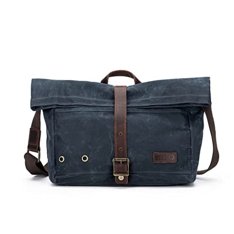 Della Q 99624 Canvas Bag, Leder, Blue, Einheitsgröße