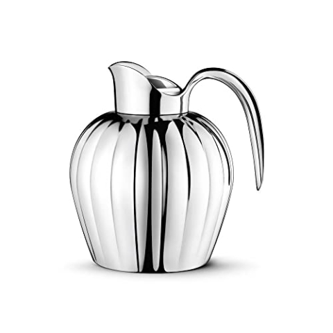 Georg Jensen - Thermoskanne - Bernadotte - Edelstahl - Farbe: Silber - 18,8 x 18,9 cm - 0,8 l