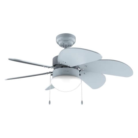 Cecotec EnergySilence Aero 3600 Vision Full Sky Deckenventilator mit Licht 50 W, 36", 3 Geschwindigkeiten, 6 umschaltbare Flügel, Winter-Sommer-Modus, einfache Bedienung, Ein/Aus, Kettenschalter