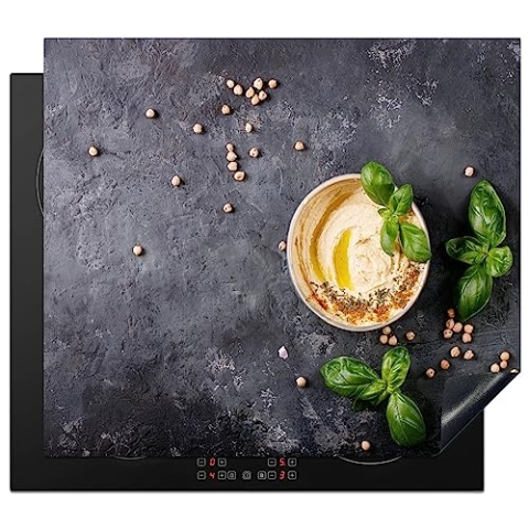 MuchoWow Herdabdeckplatte Ceranfeld Spritzschutz Küche Induktionsherd Abdeckung Induktionskochfeld Ceranfeldabdeckung Bedruckt Motiv Kaffee 60x52