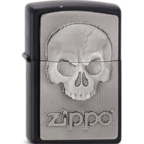 Zippo 2003546 Herren 218 Phantom Skull EMB Feuerzeug Schwarz