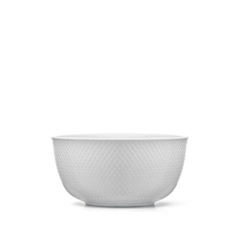 Lyngby Porcelæn Schale Ø17.5 cm Rhombe klassisches schlichtes Design, weiss