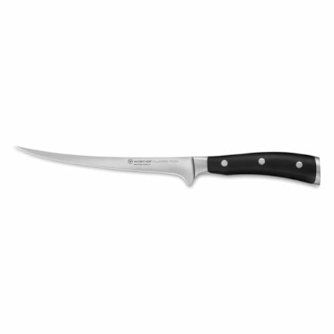 WÜSTHOF Classic Ikon Filiermesser 18 cm, Schwarz