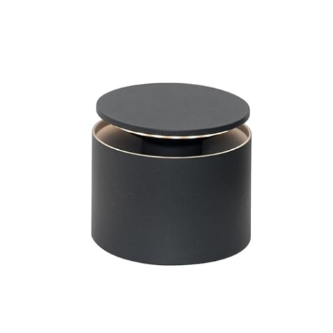 Zafferano, Push-Up Lampe, Kabellose, Wiederaufladbare Tischlampe mit Touch Control, Auch für den Außenbereich Geeignet, Dimmer, 2200-3000 K, Höhe 80-100 cm, Farbe Dunkelgrau