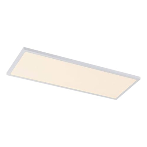 Lindby LED Panel/Deckenleuchte 80 x 30 cm, dimmbar RGB Backlight & wechselbare Lichtfarbe (3.000–6.000K) mit Fernbedienung Leuchtmittel