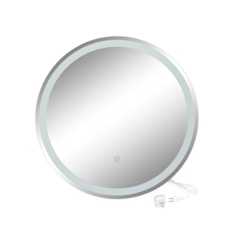 Vicco Badezimmerspiegel Lumos, Weiß, 70 cm mit Touchschalter