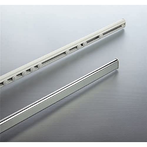 Spirella 125 – 210, verchromt, Kollektion Surprise, für Duschvorhang, Aluminium