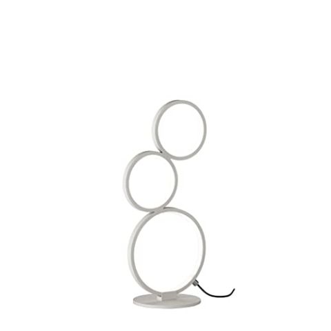 Trio Leuchten LED Tischleuchte Rondo 52261033, Metall weiß matt, inkl. 17 Watt LED, Tast Dimmer