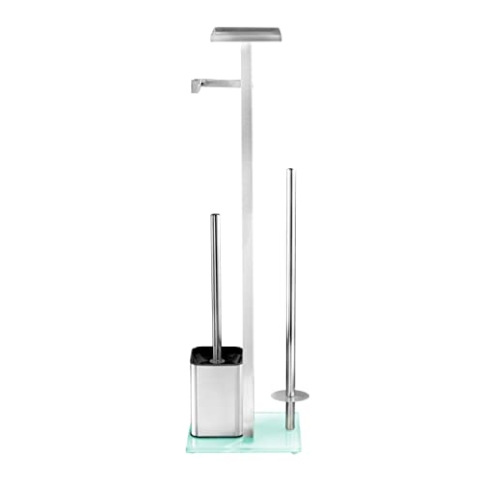 Stand WC-Garnitur Debar mit Ablage Edelstahl