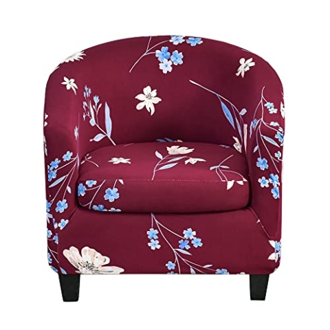 Sesselbezug Schonbezug für Wannensessel 2-teiliger Sesselbezug Sesselhusse mit Kissenbezug für Tullsta Sesselüberwurf Cocktailsessel Schonbezüge