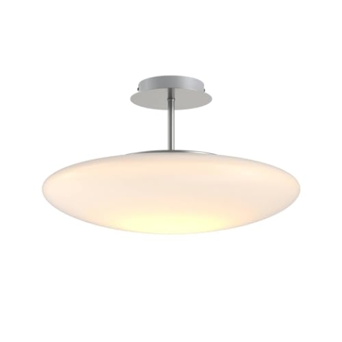 Lindby LED Deckenleuchte Gunda dimmbar (Modern) in Weiß aus Glas (1 flammig,) - Lampe Deckenlampe Wohnzimmerleuchte