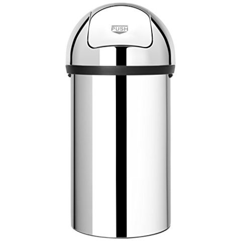 Push Bin 60 L/Brilliant Steel