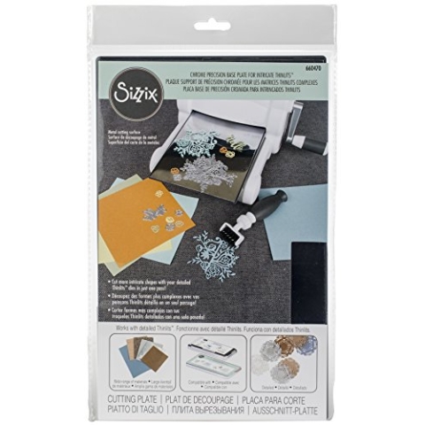 Sizzix Chrom-Präzisions-Grundplatte für aufwendige Thinlits, mehrfarbig