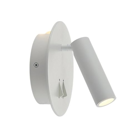 Lucande LED Wandleuchte, Wandlampe Innen Magya (Modern) in Weiß aus Aluminium (2 flammig) - Wandstrahler Wandbeleuchtung Schlafzimmer/Wohnzimmer Wohnzimmerleuchte