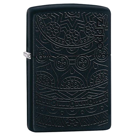 ZIPPO | Feuerzeug, Tone on Tone Design, Black Matte