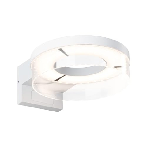 Paulmann 93112 LED Außenwandleuchte Capera Bewegungsmelder IP44 231mm 3000K 8 / 1x1,2W 700lm 230V Weiß Aluminium