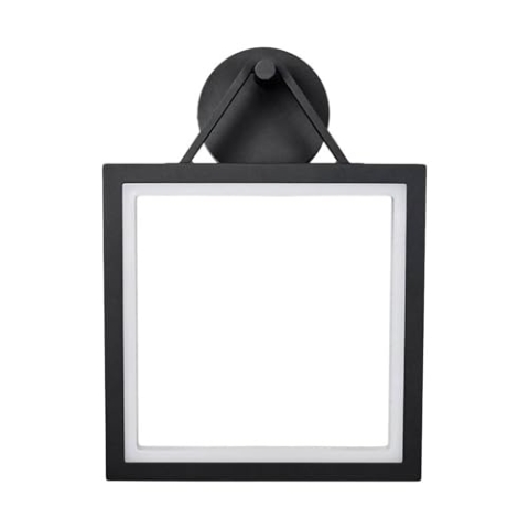 Lucande LED Wandleuchte außen Mirco (Modern) in Schwarz aus Aluminium (1 flammig,) - Außenwandleuchten Wandlampe Led Außenlampe Outdoor für Außenwand/Hauswand Haus Terrasse &