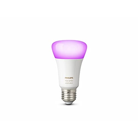 Philips Hue White & Color Ambiance E27 LED Lampe Einzelpack, dimmbar, bis zu 16 Millionen Farben, steuerbar via App, kompatibel mit Amazon Alexa (Echo, Echo Dot)