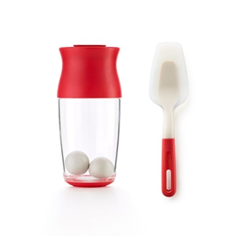 Lékué Crêpe- und Pancake-Set, 700 ml, rot