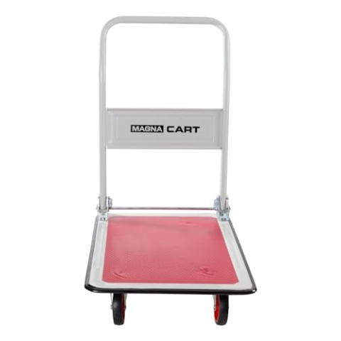 Magnacart Plattformwagen - Max. 250KG - Faltbarer Transportwagen - 91 x 61 x 87 CM - Silber
