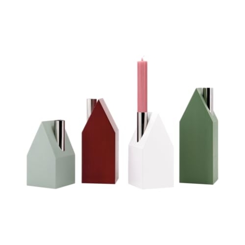 REMEMBER Kerzenhäuser - 4er-Set - aus Kiefernholz - Moderne Kerzenhäuser
