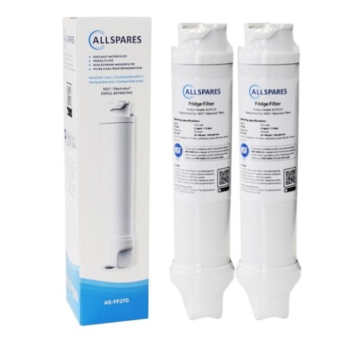 AllSpares Wasserfilter für Kühlschrank geeignet für AEG-Electrolux EWF02 / 8079467042 (2 Stück)