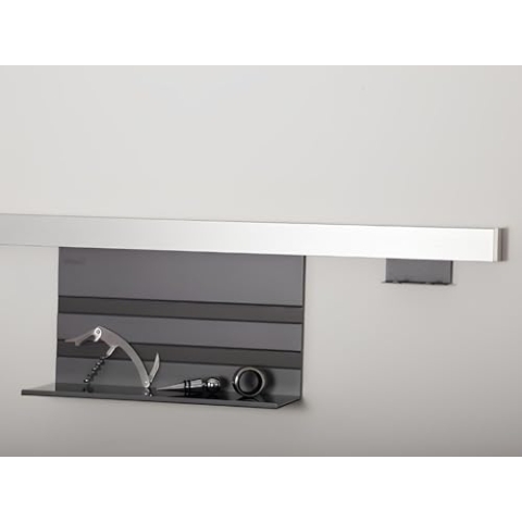 Kesseböhmer Linero MosaiQ Starterset Profilleiste 900 mm + Universalablage + 2er Hakenleiste Graphitschwarz exklusiv von SO-TECH®