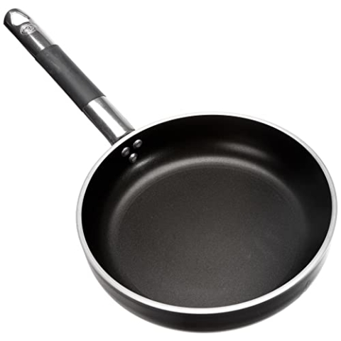 Töpfe Agnelli Alblack Pan Aluminium, Stärke 5 mm, 10 mm Induktions Fund, 24 cm