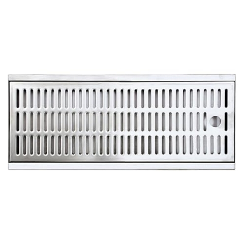 ich-zapfe.de Tropfschale für Bars 440x275x27, Hochwertiges Edelstahl Tropfblech für Zapfanlagen und Theken, Perfekte Tropfschale zum Einlassen für Bierkühler und Bierzapfanlagen, Bar Drip Tray Premium