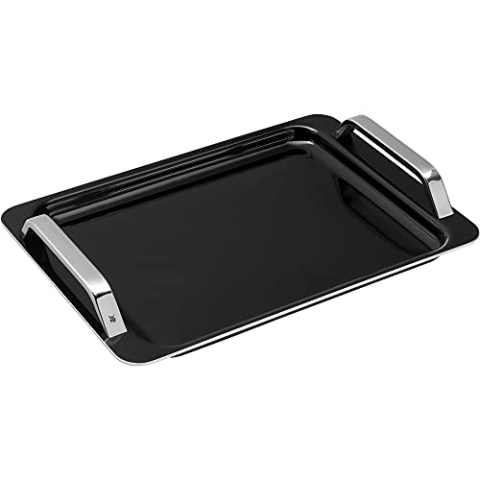 WMF Fusiontec 3in1 Grillplatte Induktion 41 x 30 x 6 cm, Teppanyaki Platte, große Oberfläche, High-Tech Keramik, für Herd, Grill, Backofen