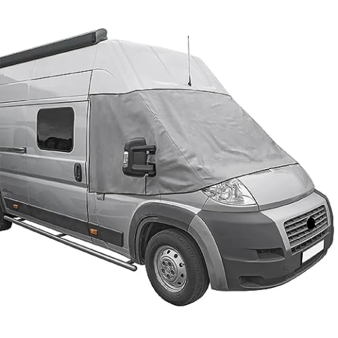 Preiswert&Gut Frontscheibenabdeckung FIAT Ducato X250 Peugeot Boxer, Citroën J5 Grau oder Weiß (Grau)