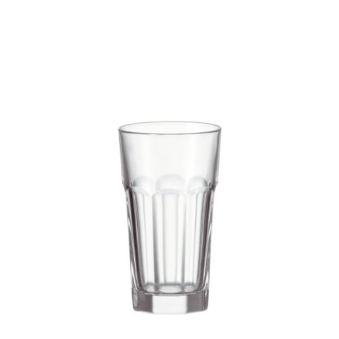 Leonardo Rock Becher, 12-er Set, 340 ml, spülmaschinengeeignet, Klarglas, 097941