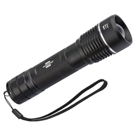 Brennenstuhl LuxPremium Akku-Fokus LED-Taschenlampe TL 1201 AF IP67 / Taschenleuchte mit heller CREE-LED (stufenloser Fokus, 1200lm, 210m Leuchtweite, max. 31h Leuchtdauer)