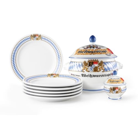 Seltmann Weiden Compact Bayern Weißwurst Set 8tlg