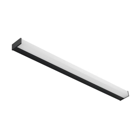 Lindby LED Wandleuchte, Wandlampe Bad Ulisan (spritzwassergeschützt (Modern) in Schwarz aus Aluminium (1 flammig) - Wandleuchten Spiegelleuchte Badezimmer Wandbeleuchtung Badezimmerleuchte