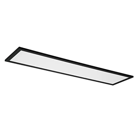 LEDVANCE LED Deckenleuchte schwarz, 30W, 1700LM, 3000-6500K, 100x25 cm, Wandleuchte dimmbar, RGB Technologie, Smart+ Planon, steuerbar über App oder Sprachassistenten wie Alexa oder Google,