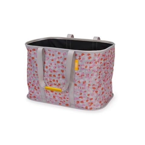Joseph Joseph Hold-All zusammenklappbare 55L Wäschekorb Tasche, strapazierfähiges Gewebe, feuchtigkeitsbeständig, Pfirsichblüte