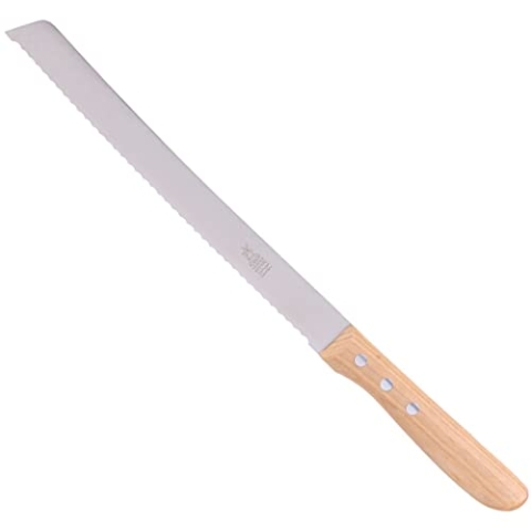 Windmühlenmesser Brotmesser Sägeschliff, Kirschbaum, Rostfrei